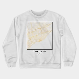 TORONTO CANADA CITY STREET MAP ART Crewneck Sweatshirt